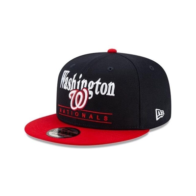 Sapca New Era Washington Nationals MLB Two Tone Retro 9FIFTY Snapback - Rosii